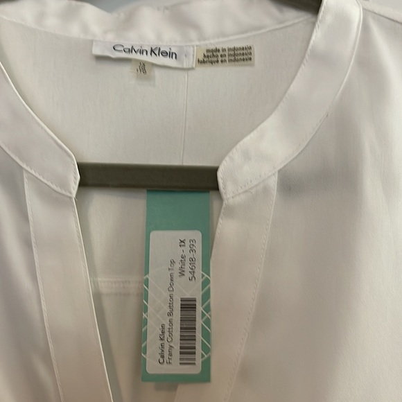 Calvin Klein Frany Cotton Button Down 